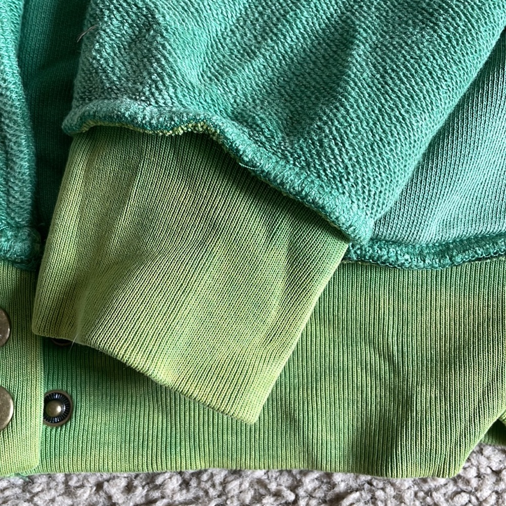 Free People We the Free Green Crest Hoodie RARE - Picture 8 of 11